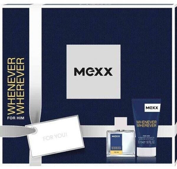 Mexx Whenever Wherever For Him - Duftset (Eau de Toilette/30ml + Duschgel/50ml)