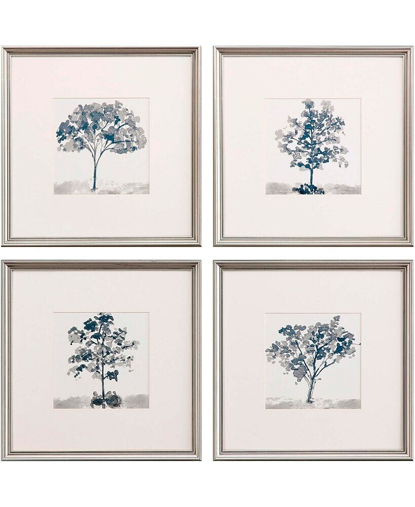 Paragon Picture Gallery slate Trees Wall Art Set, 4 Piece