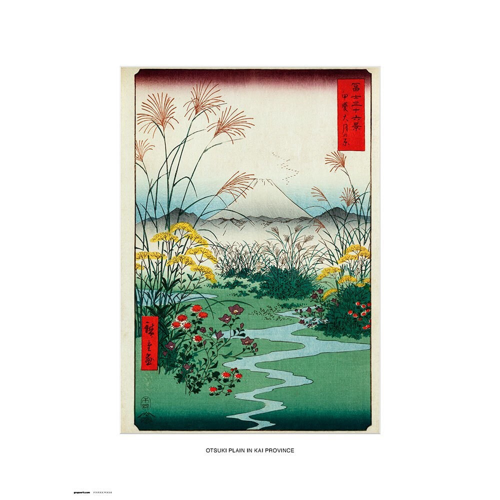 GRUPO ERIK Print 30X40 cm Otsuki Plain In Kai Province Poster