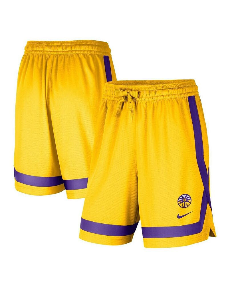 Nike women's Yellow Los Angeles Sparks Practice Shorts