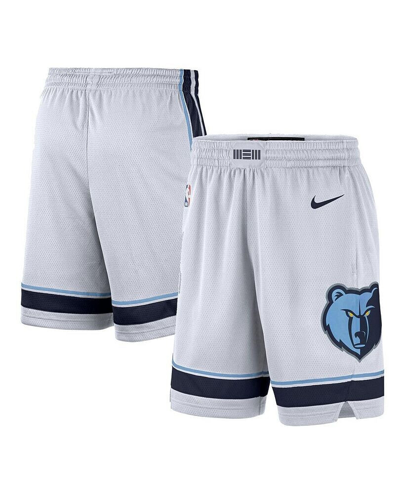 Nike men's White, Navy Memphis Grizzlies 2020/21 Association Edition Performance Swingman Shorts