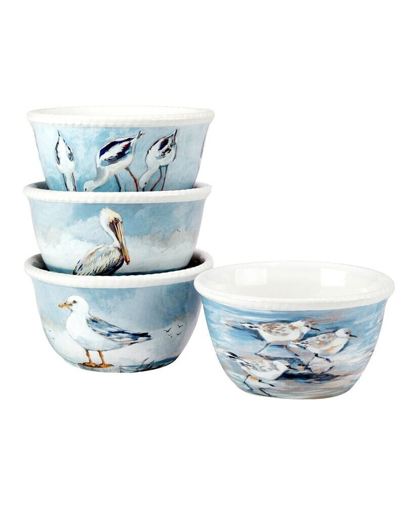 Shorebirds Ice Cream Bowl, Set of 4