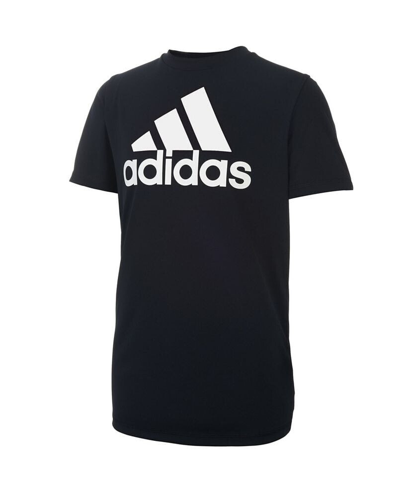 adidas big Boys Plus Size Short Sleeve AEROREADY Performance Logo T-shirt