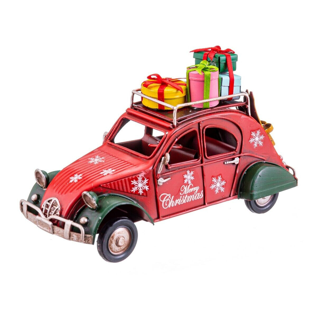 Christmas bauble Red Multicolour Metal Car 16 x 7 x 9,5 cm