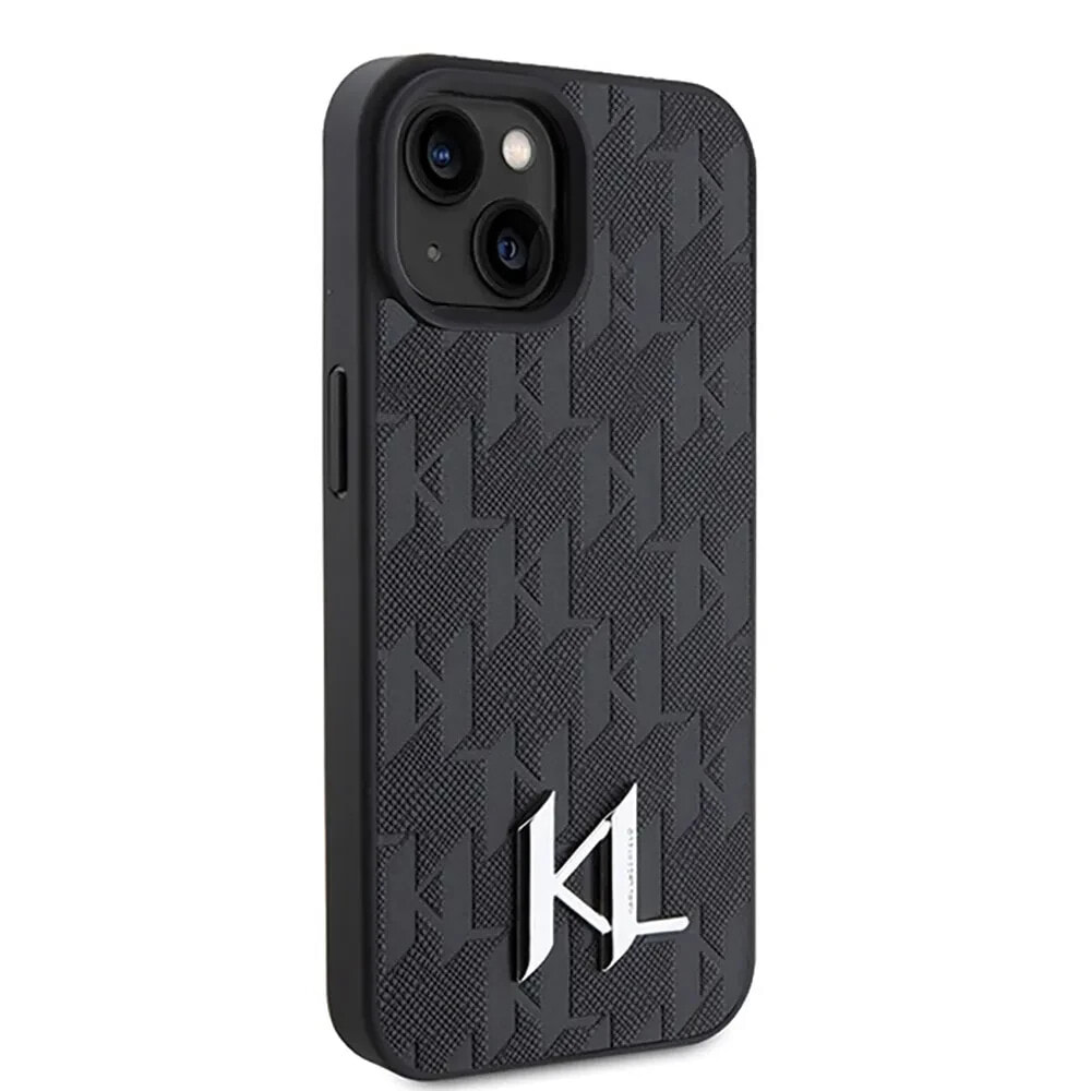 KARL LAGERFELD Klhcp15Spklpklk iPhone 151413 6.1 Leather Monogram Hot Stamp phone case