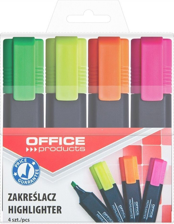 Маркеры Office Products 4 цвета