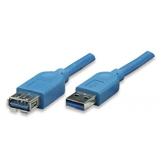 Techly ICOC-U3-AA-20-EX USB кабель 2 m 3.2 Gen 1 (3.1 Gen 1) USB A Синий