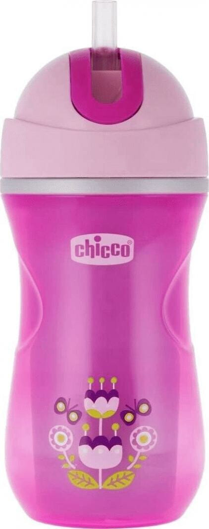 Chicco 266ml non-spill cup pink