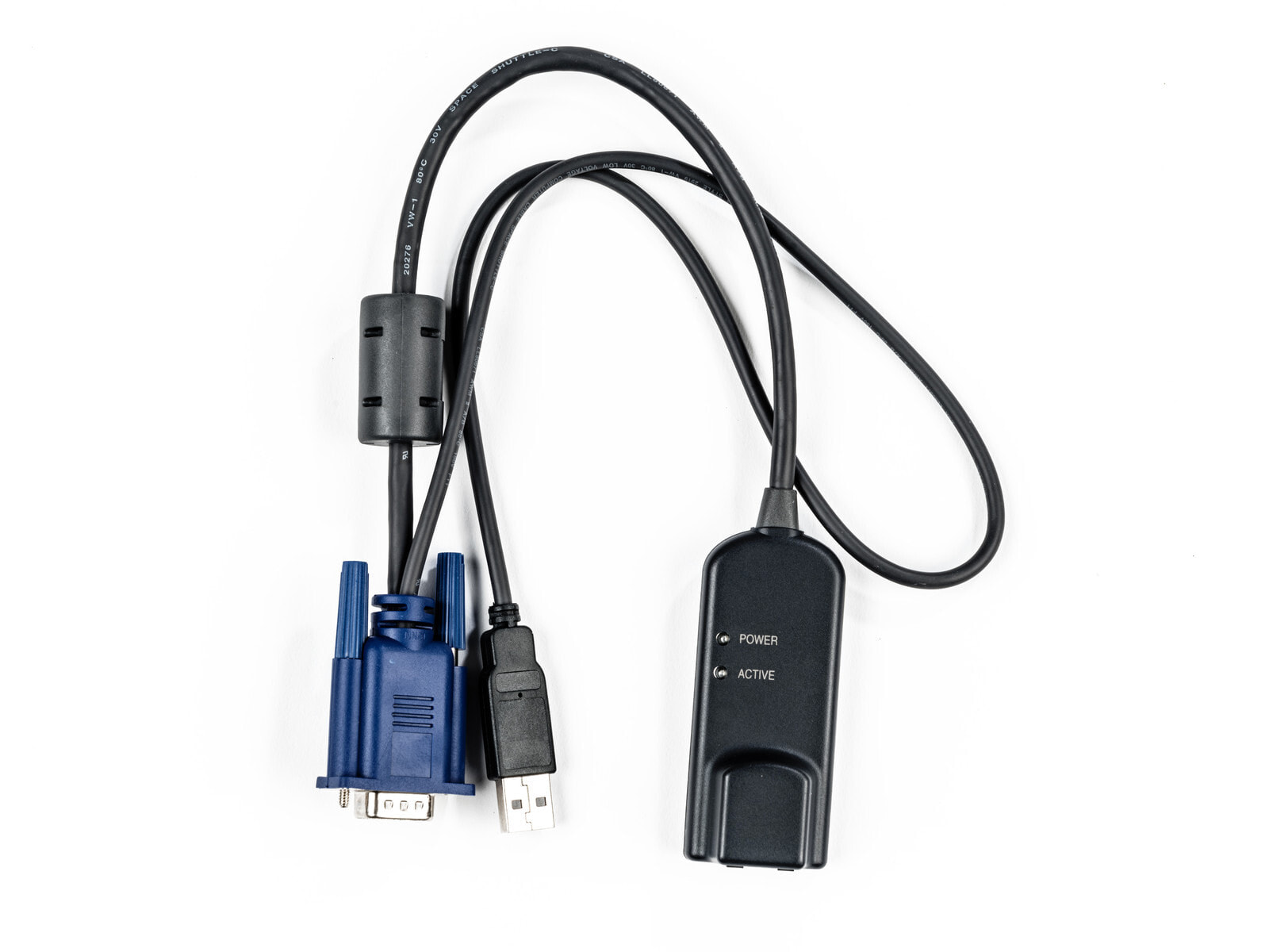 Vertiv Avocent MPUIQ-VMCHS кабельный разъем/переходник VGA (D-Sub) USB 2.0 Черный, Синий