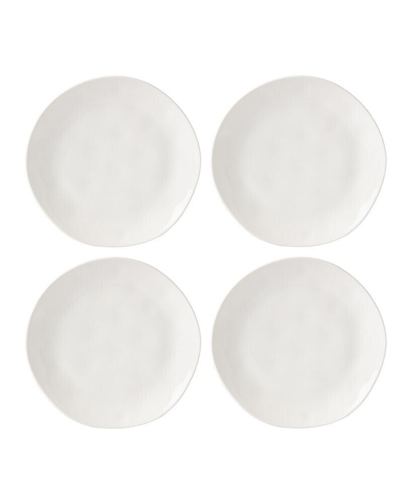 Bay Colors Solid 4 Piece Dinner Plate Set, Service for 4