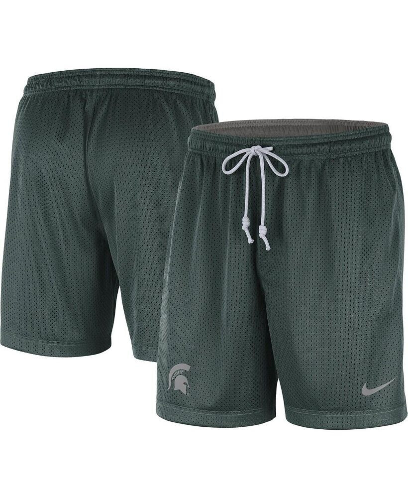 Nike men's Green, Gray Michigan State Spartans Reversible Performance Shorts