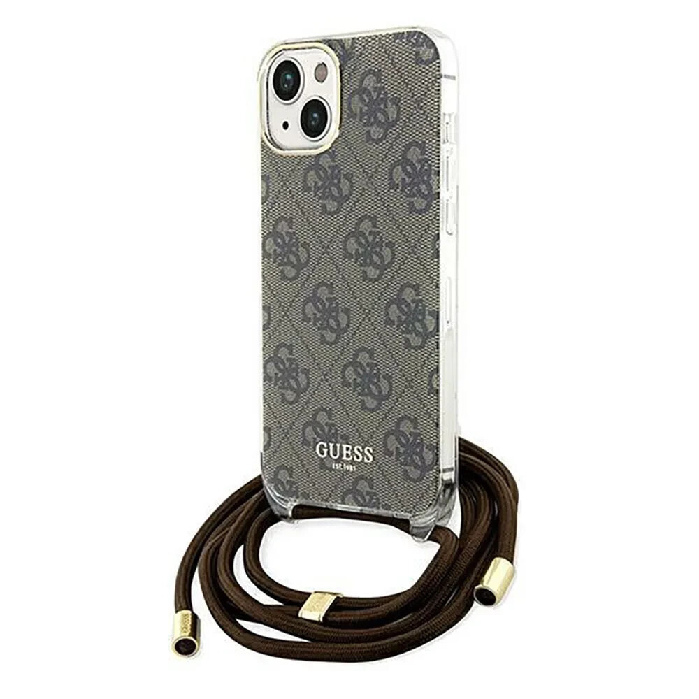 GUESS Guhcp15Shc4Sew iPhone 151413 6.1 Crossbody Cord 4G Print phone case