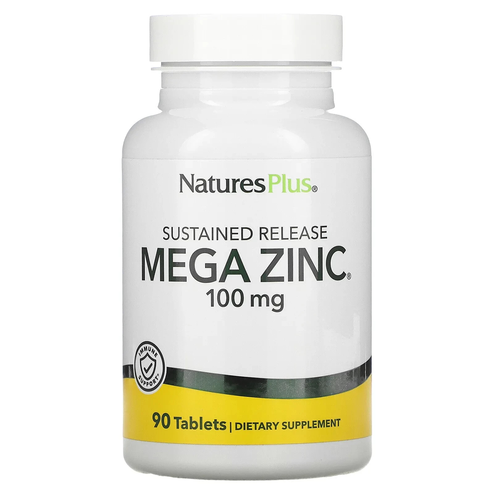 Sustained Release Mega Zinc, 100 mg, 90 Tablets
