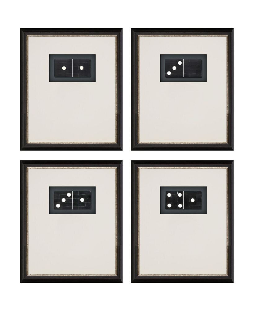 Paragon Picture Gallery dominoes Framed Art, Set of 4