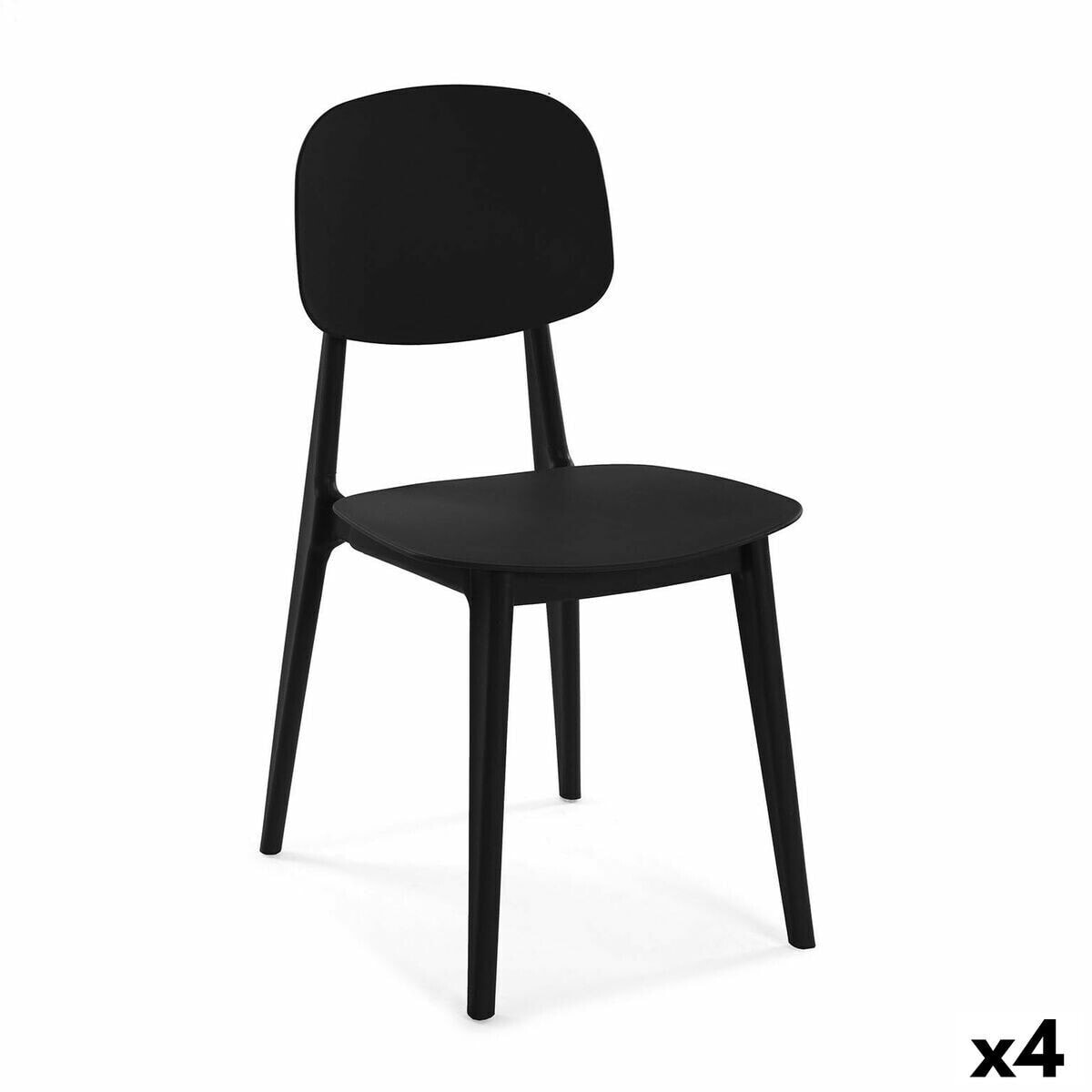 Chair Versa Black 39,5 x 80 x 41,5 cm (4 Units)