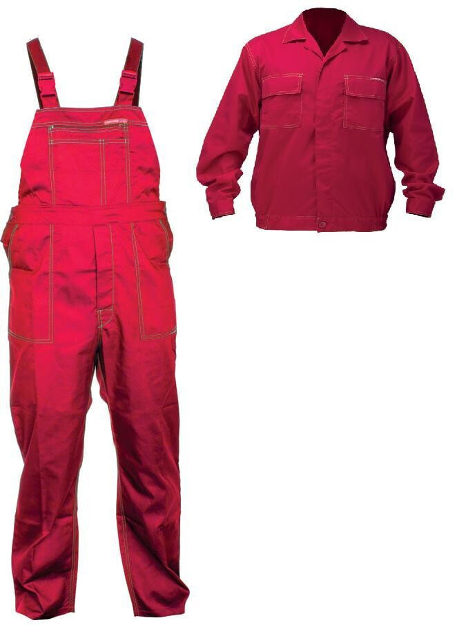 Lahti Pro Workwear red blouse and trousers RS 164cm - LPQE64S