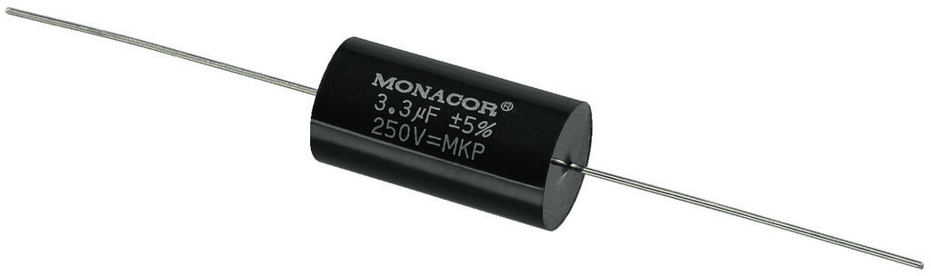 Monacor MKPA-33 конденсатор Черный Цилиндрический
