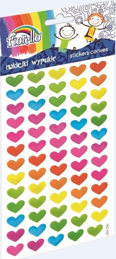 Fiorello Convex Hearts Stickers GR-NP139 FIORELLO