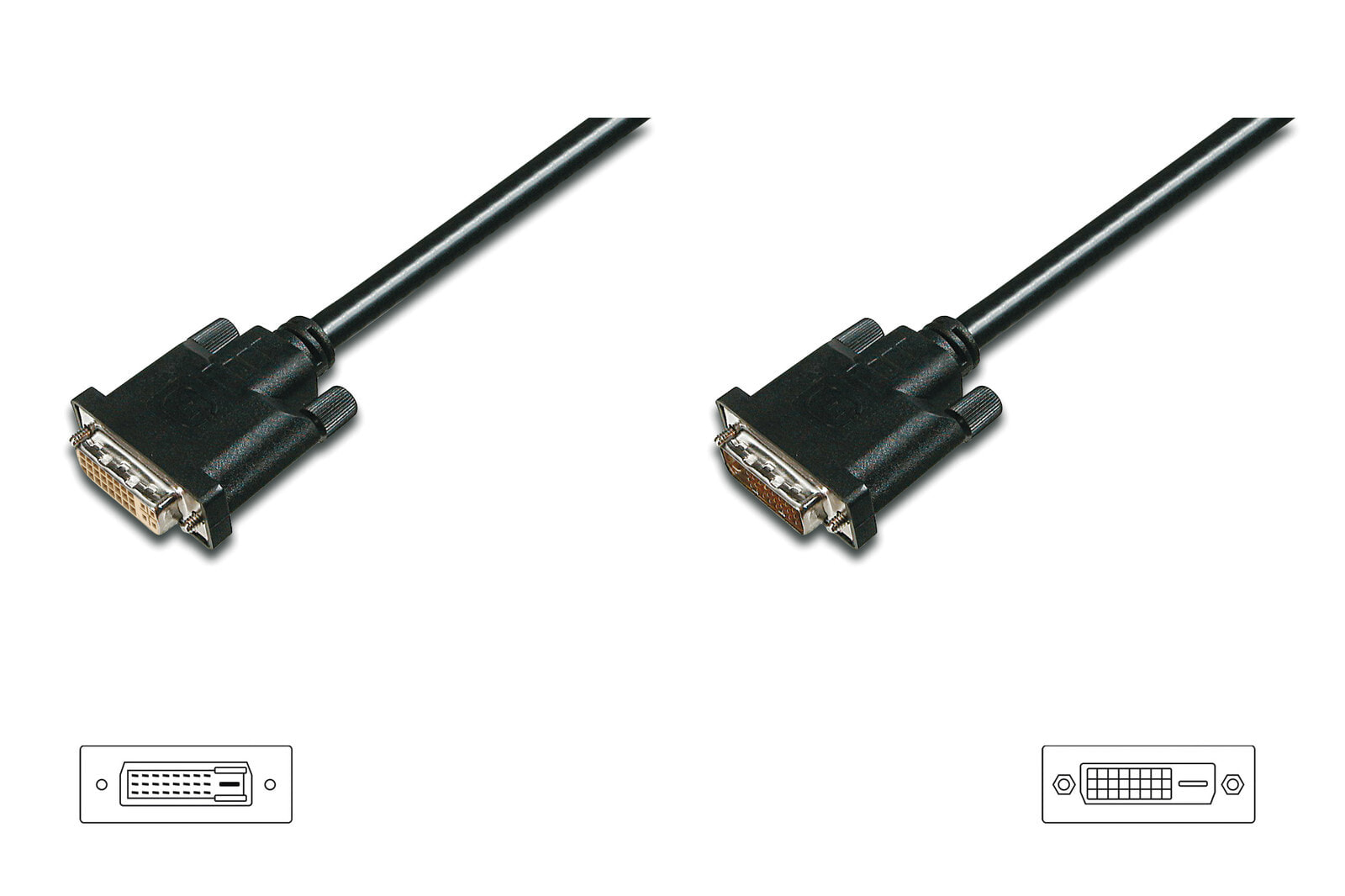 ASSMANN Electronic DVI/DVI 10m DVI кабель Черный AK-320202-100-S