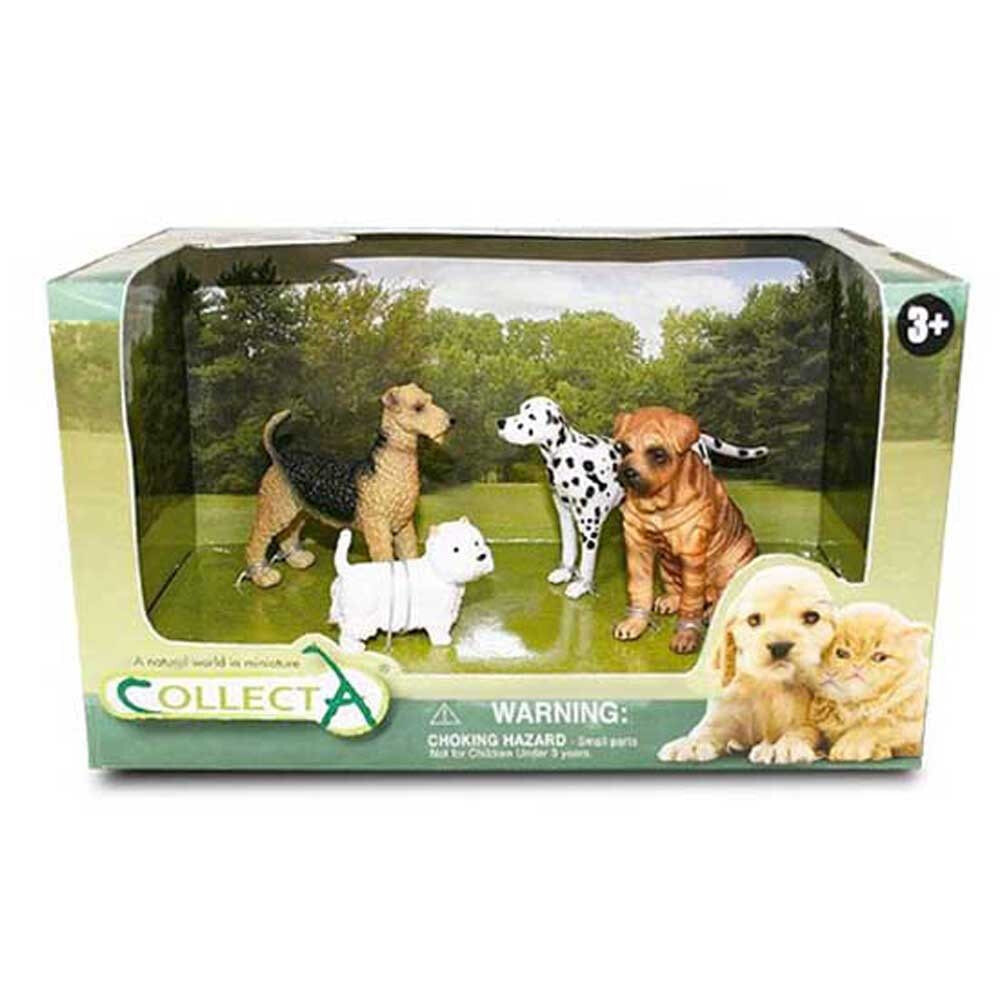 COLLECTA Cats And Dogs 4Pieces In An Open Box Figure