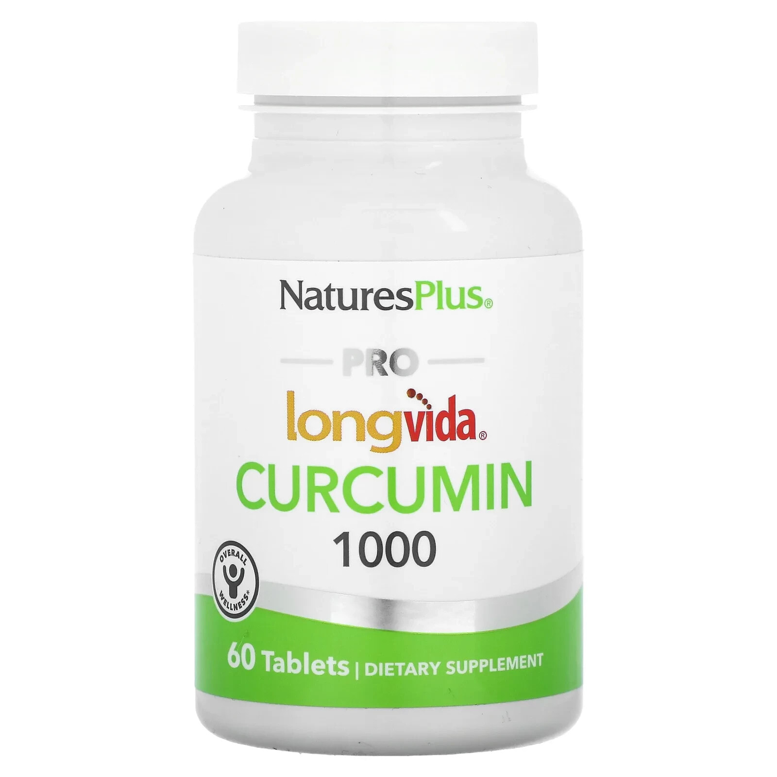 NaturesPlus, Куркумин Pro Longvida 1000, 30 таблеток