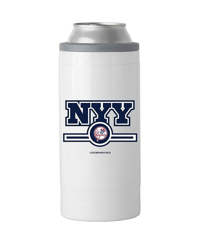 Logo Brands new York Yankees 12 Oz Letterman Slim Can Cooler