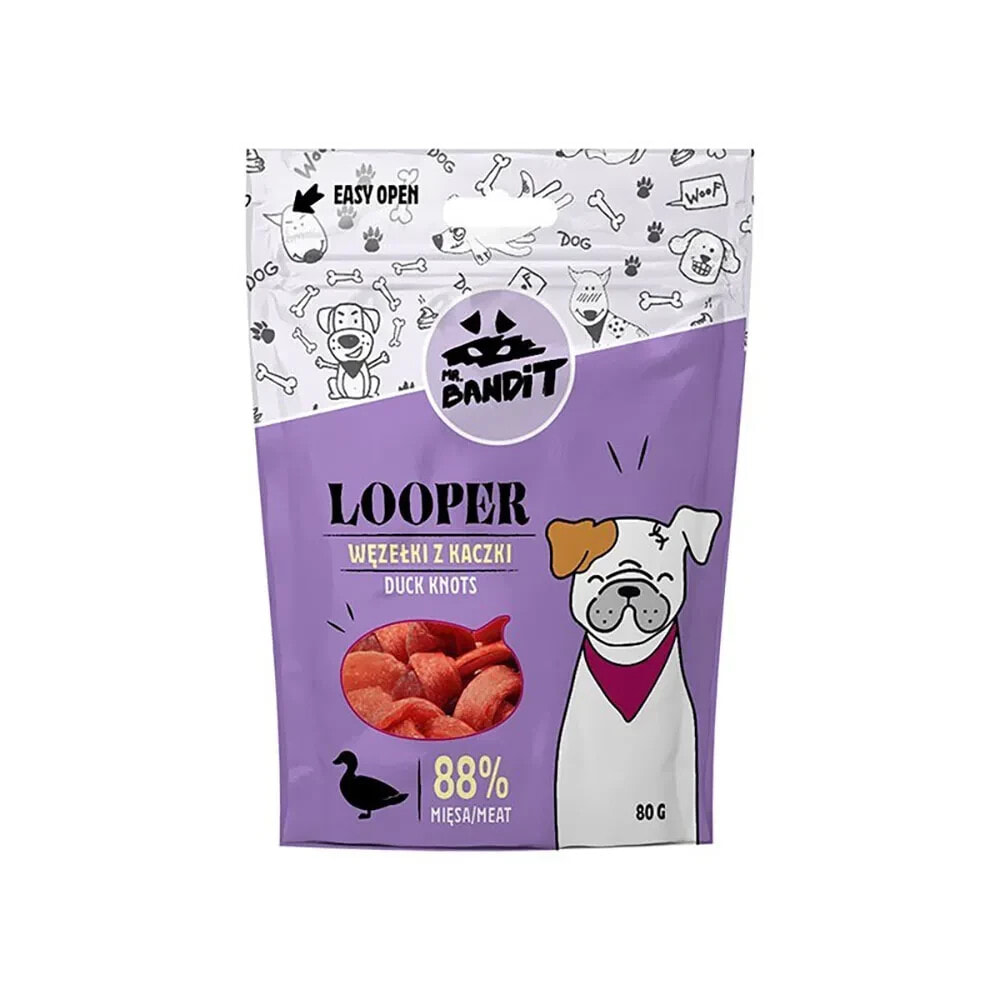 VET EXPERT Mr. Bandit Looper Duck Knots dog treat 80g