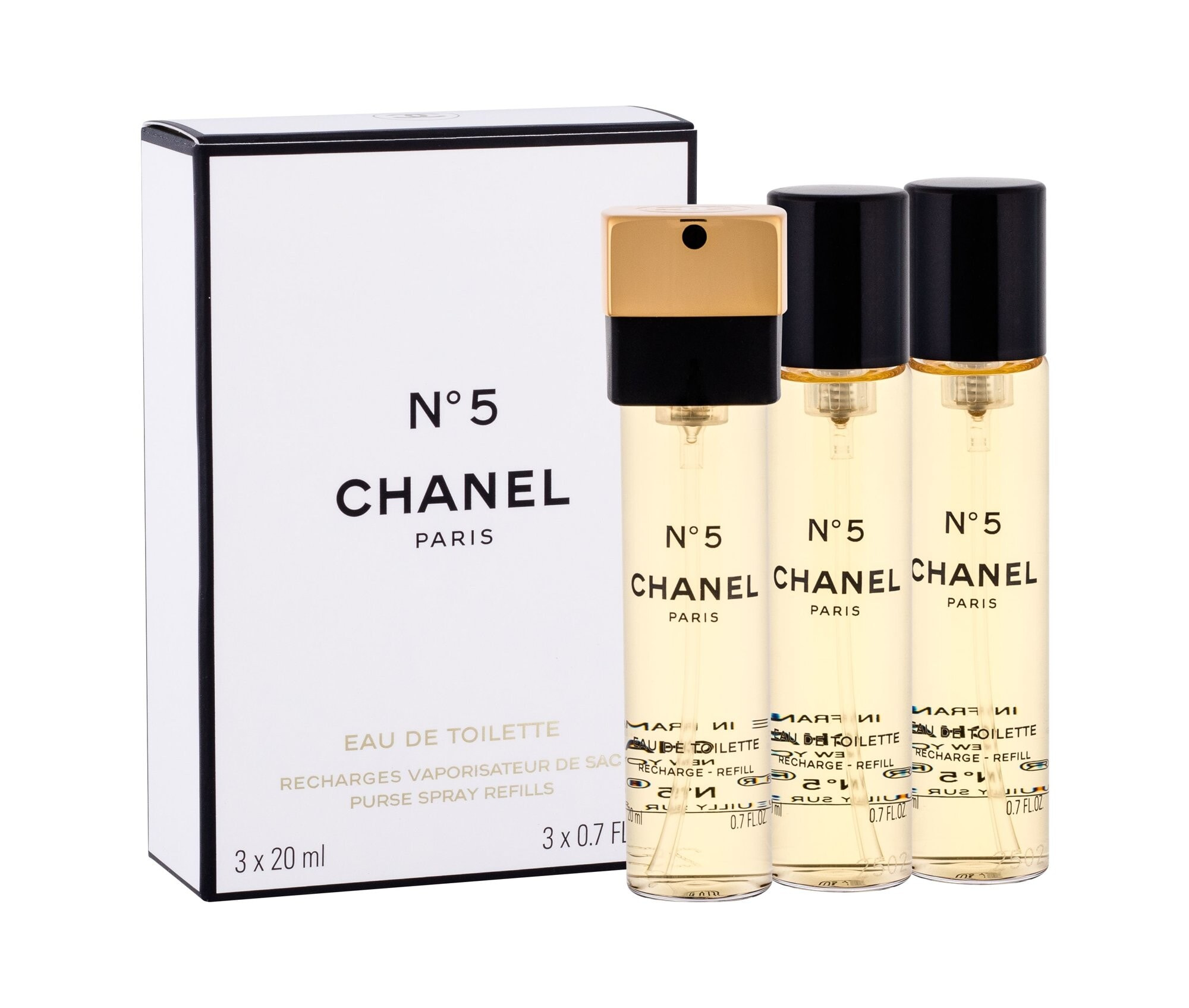 Chanel No 5  Туалетная вода 3x20 мл. Сменные блоки