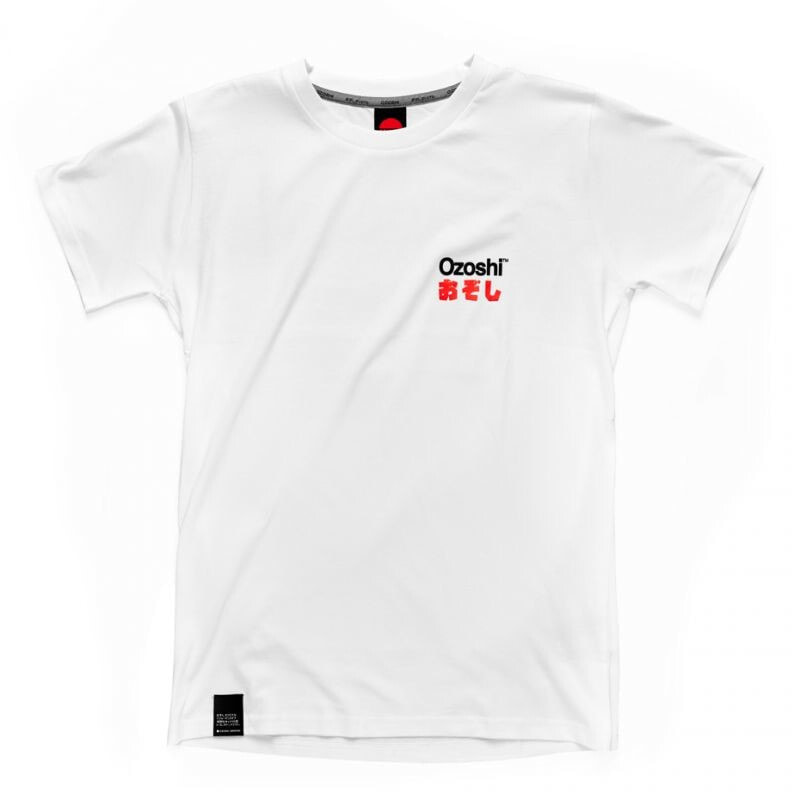 Мужская футболка повседневная белая с логотипом Ozoshi Isao M Tsh O20TS005