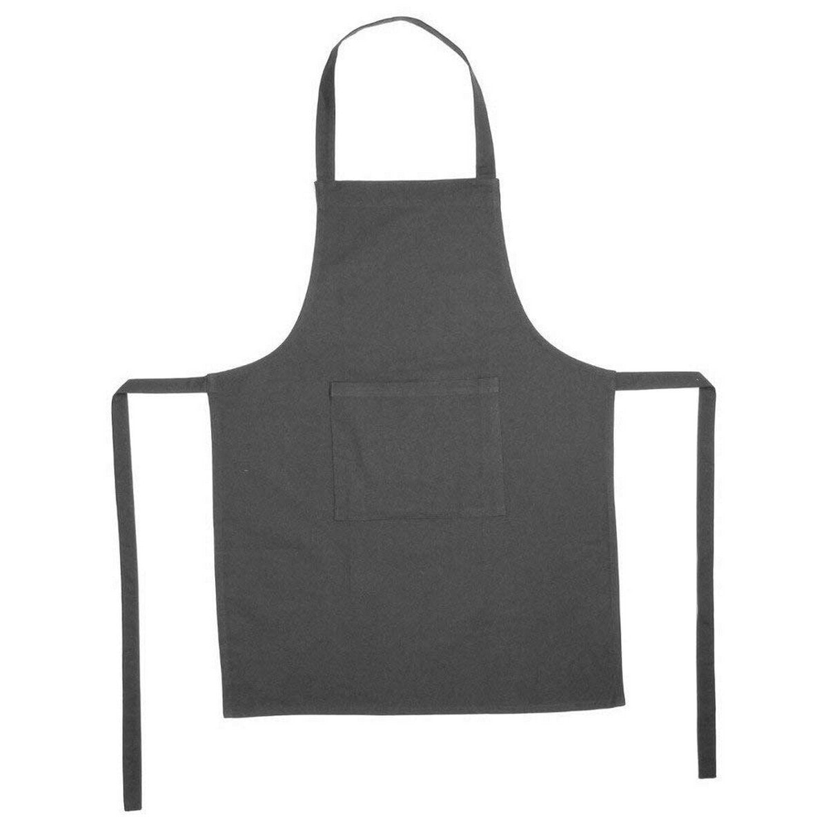 Apron with Pocket Atmosphera Black Cotton (60 x 80 cm)