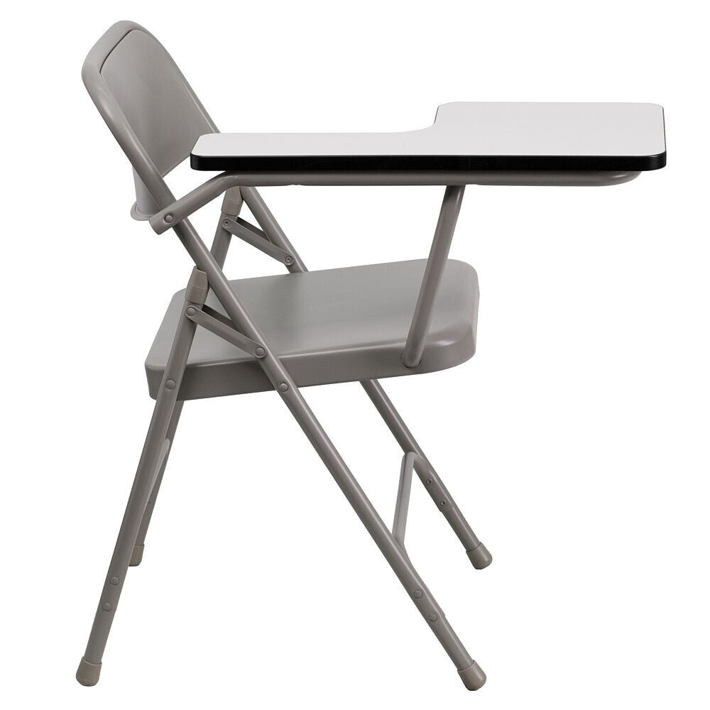 Flash Furniture premium Steel Folding Chair With Right Handed Tablet Arm