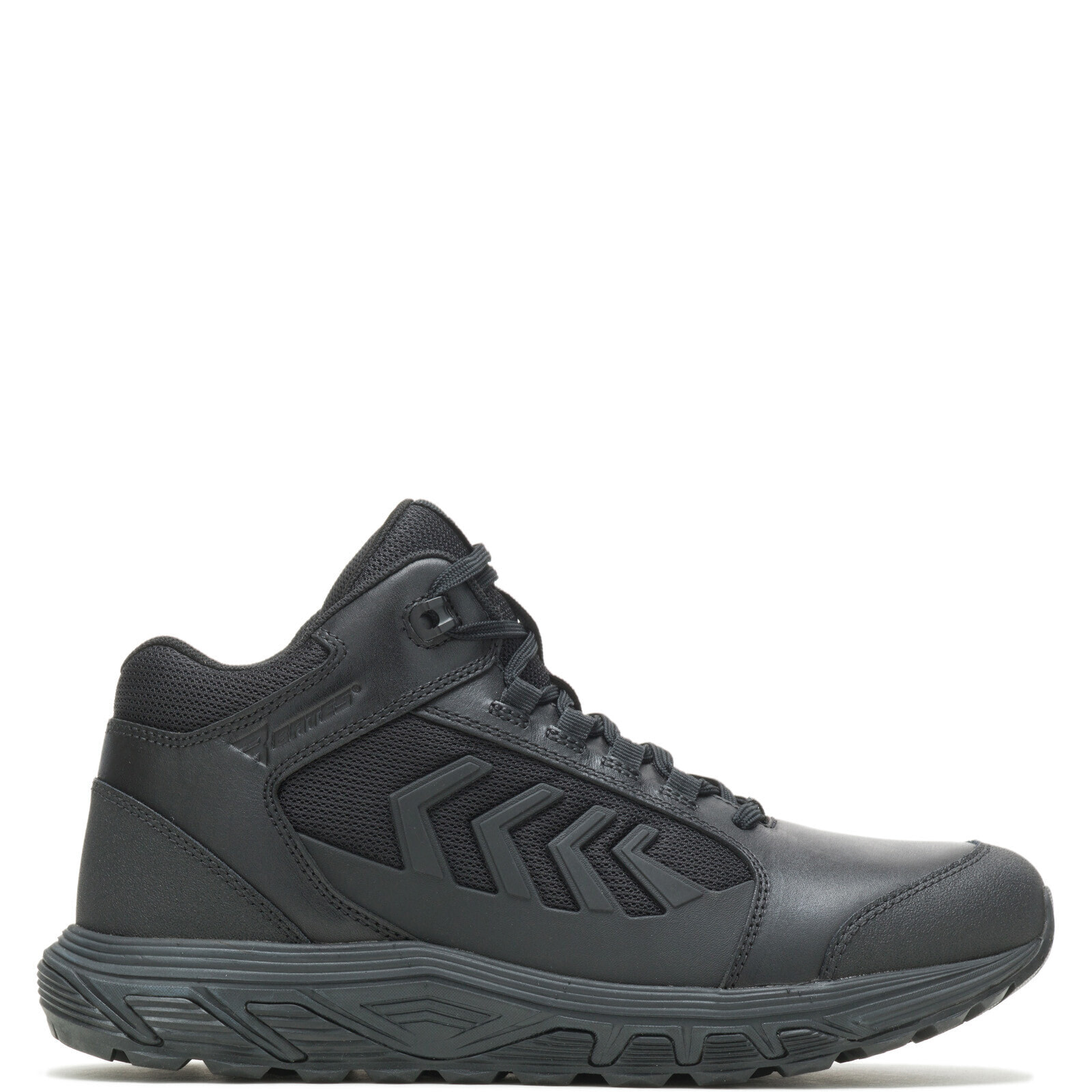 Bates Rush Shield Mid Vent E01047 Mens Black Leather Athletic Tactical Shoes