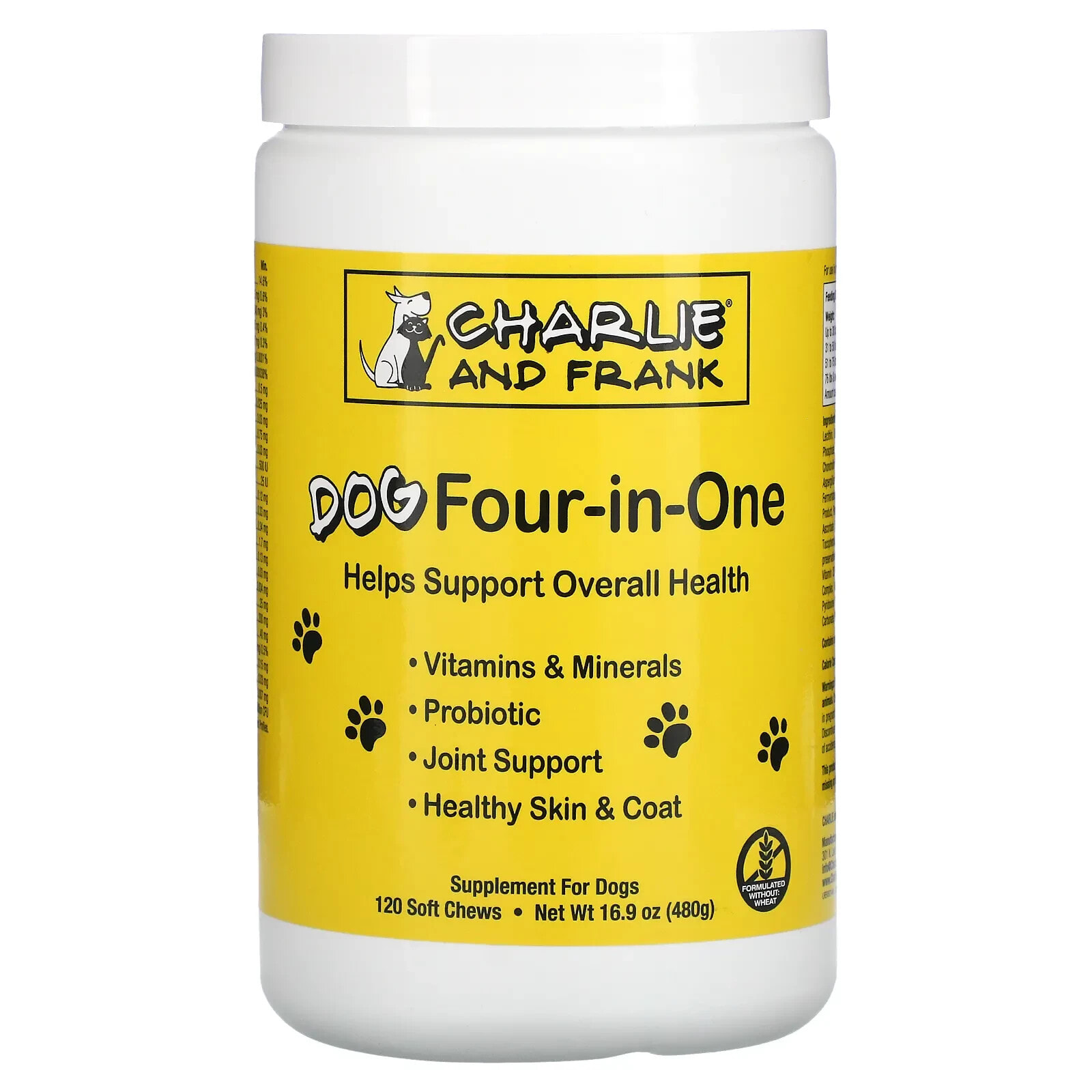 Dog Four-in-One, 120 Soft Chews, 16.9 oz (480 g)