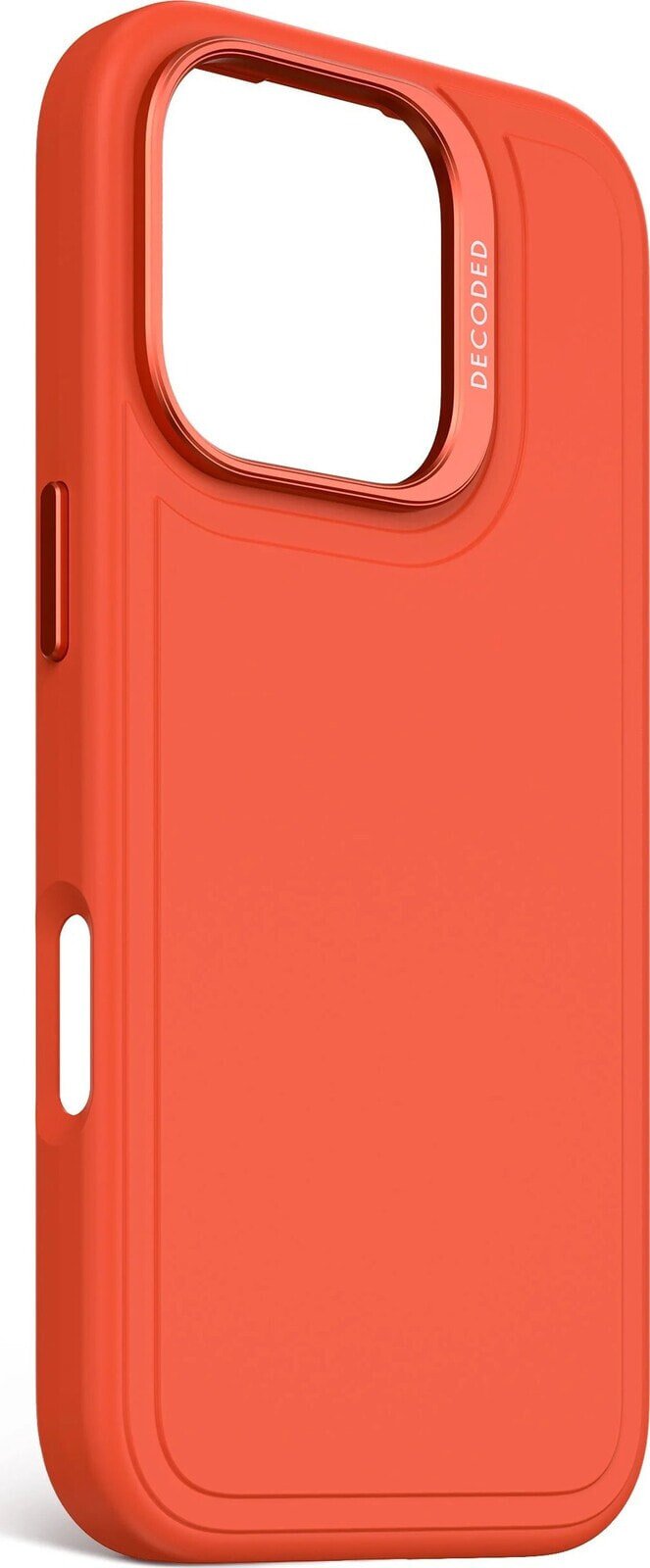 Decoded Decoded AntiMicrobial Silicone Stacks Backcover - silikonowa obudowa ochronna do iPhone 16 Pro kompatybilna z MagSafe (tangerine)