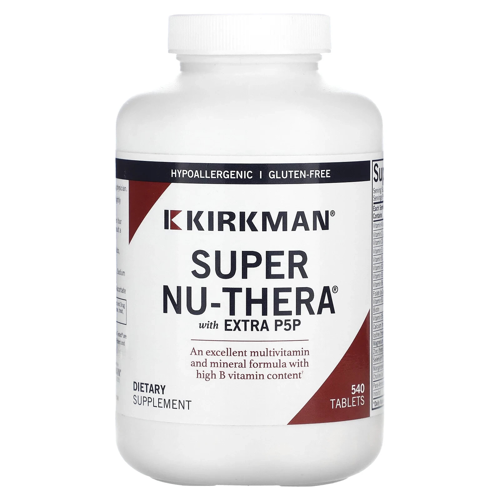 Super Nu-Thera with Extra P5P, 540 Tablets