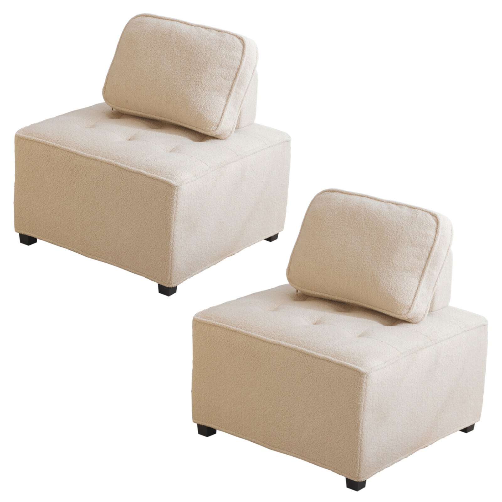 2-Sitzer Modulsofa TEDDYKiss (2er Set)