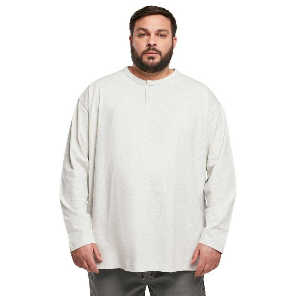 URBAN CLASSICS Organic Oversized Henley Sweatshirt