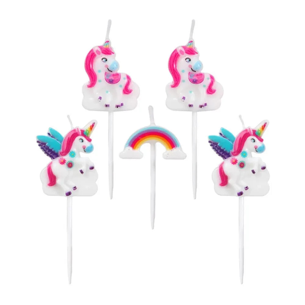 ATOSA Set 5 Unicorn Candle