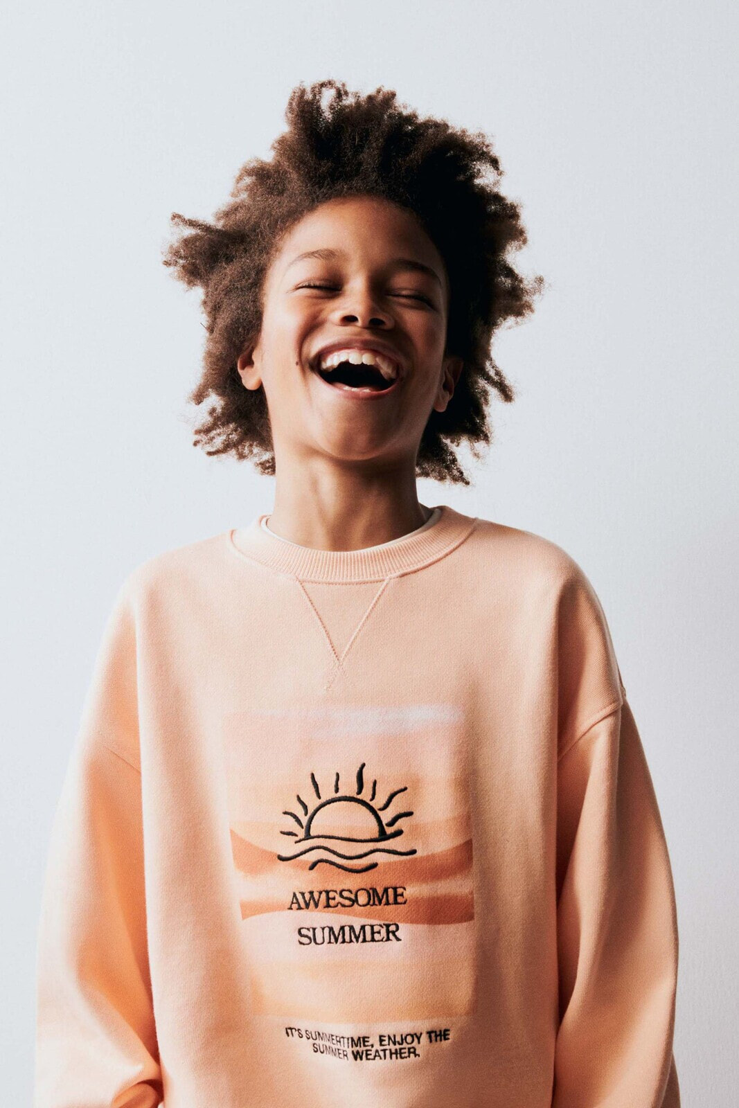 Embroidered sun sweatshirt