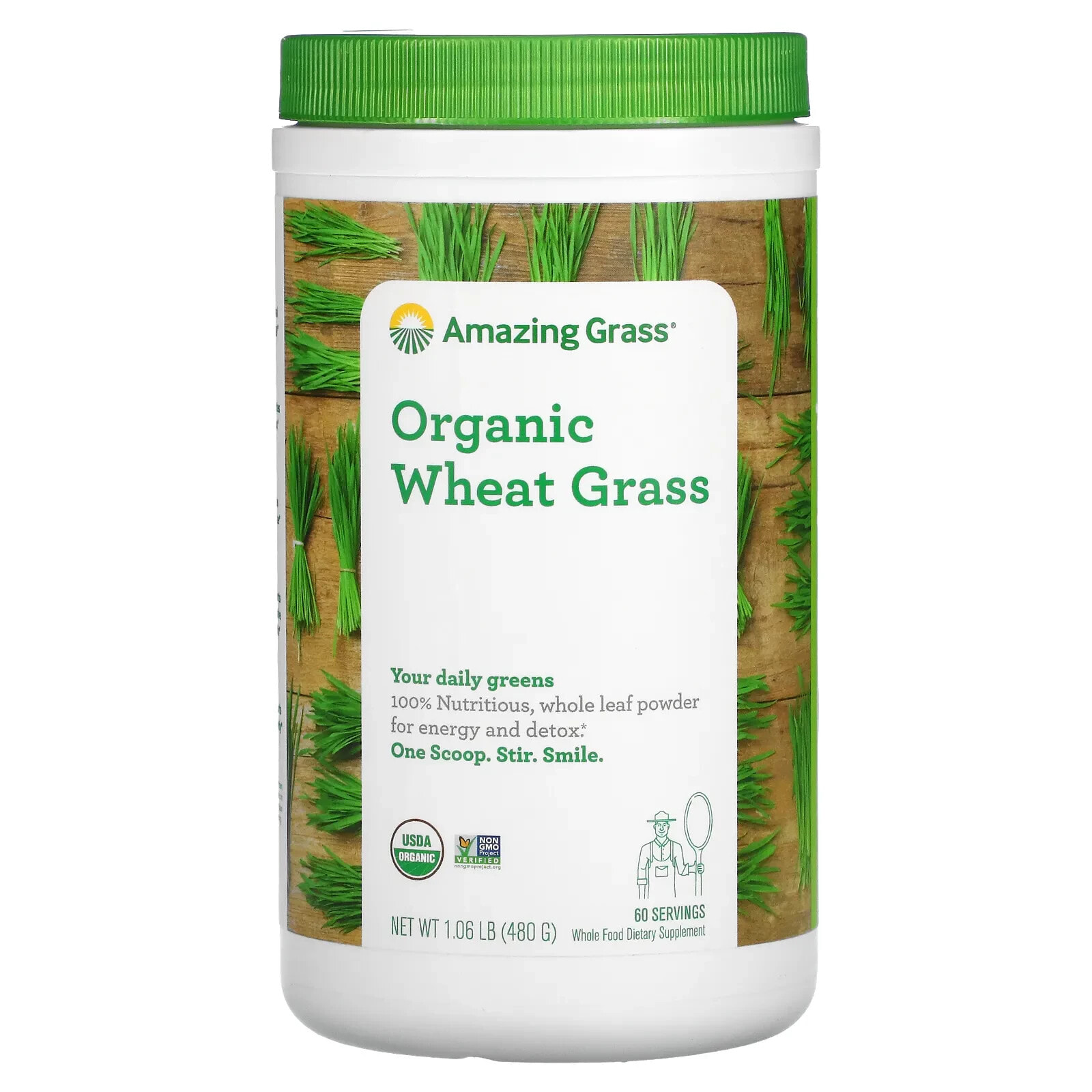 Amazing Grass, органические ростки пшеницы, 800 г (1,76 фунта)