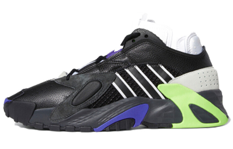 adidas originals Streetball 轻便防滑 低帮复古篮球鞋 黑绿白 / Спортивная обувь Adidas originals Streetball EG2995