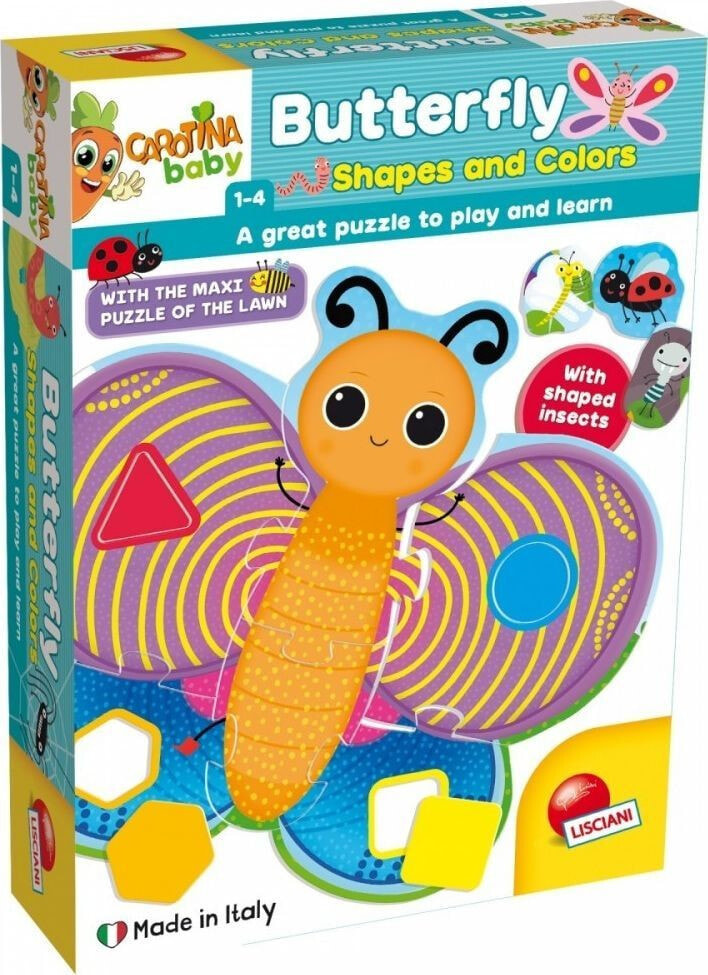 Lisciani Butterfly Carotina Baby Educational Kit, Shapes and Colors