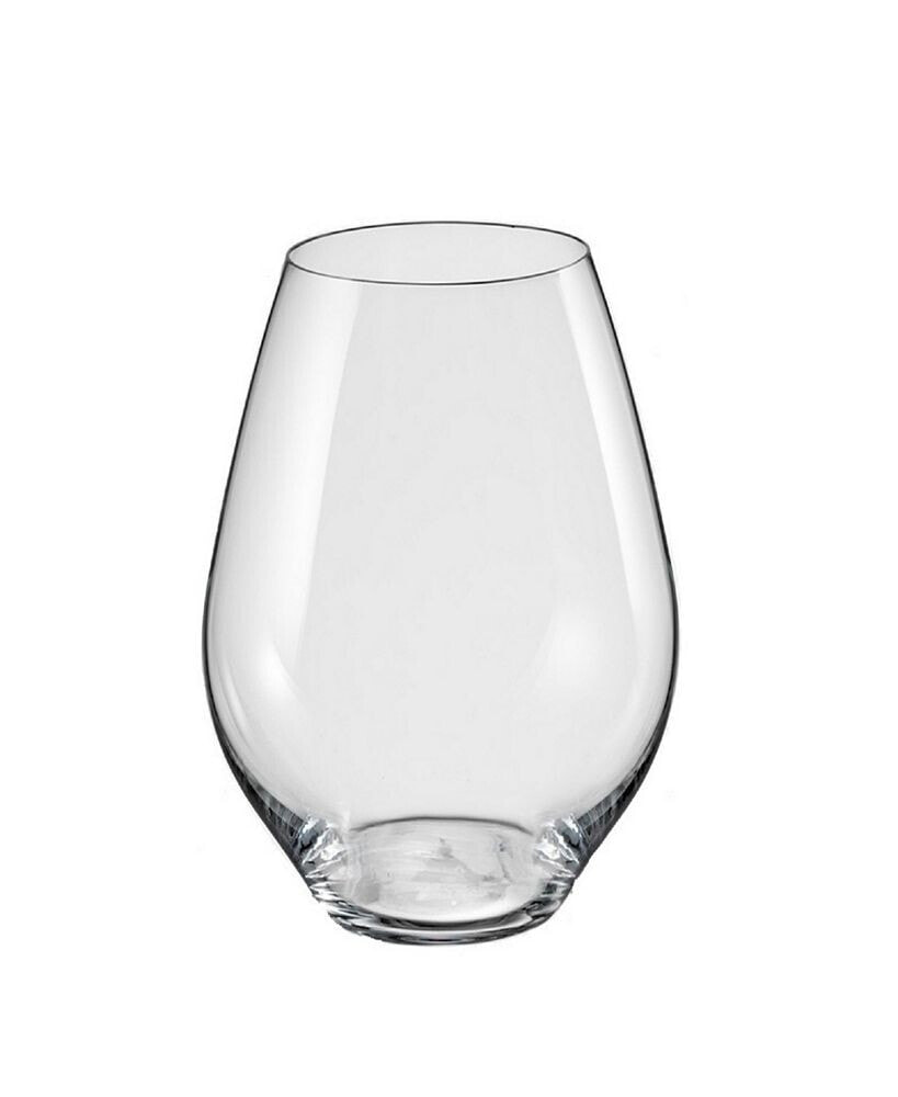 Saloma Stemless Red Wine Glass 19.5 Oz, Set of 6