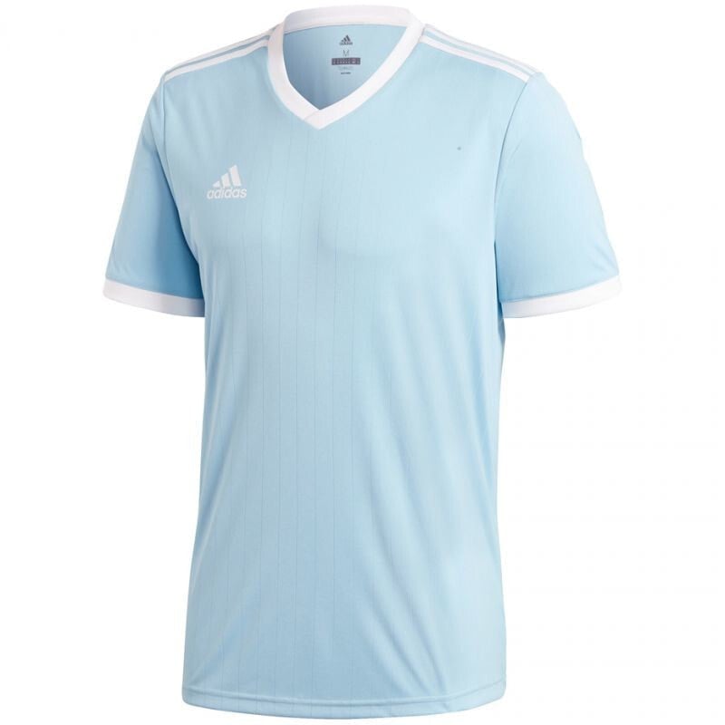 Мужская футболка спортивная голубая  с логотипом футбольная Adidas Table 18 JERSEY CE8943