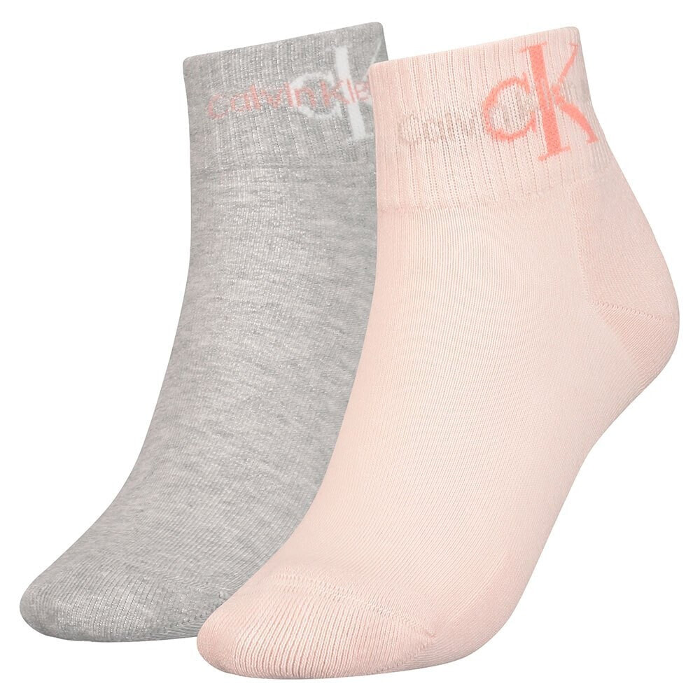 CALVIN KLEIN 701225317 Quarter short socks 2 pairs