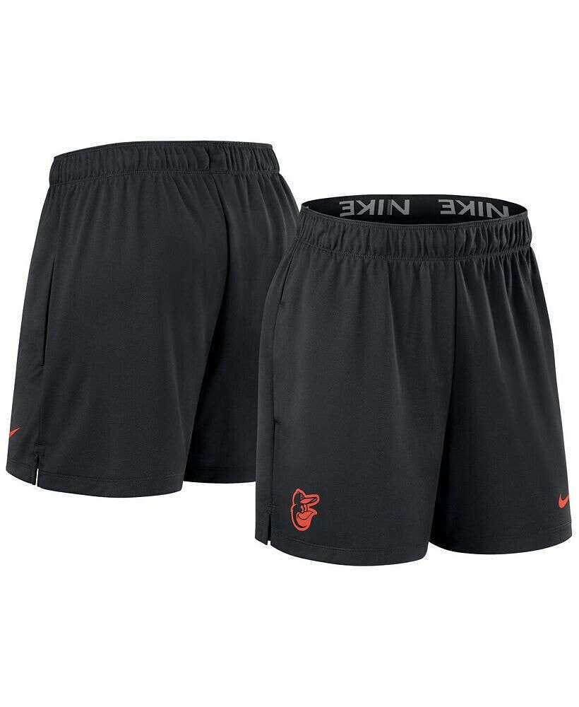 Nike women's Black Baltimore Orioles Authentic Collection Knit Shorts