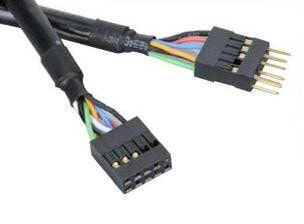 Akasa EXUSBI-40 USB кабель 0,4 m 2.0 Черный