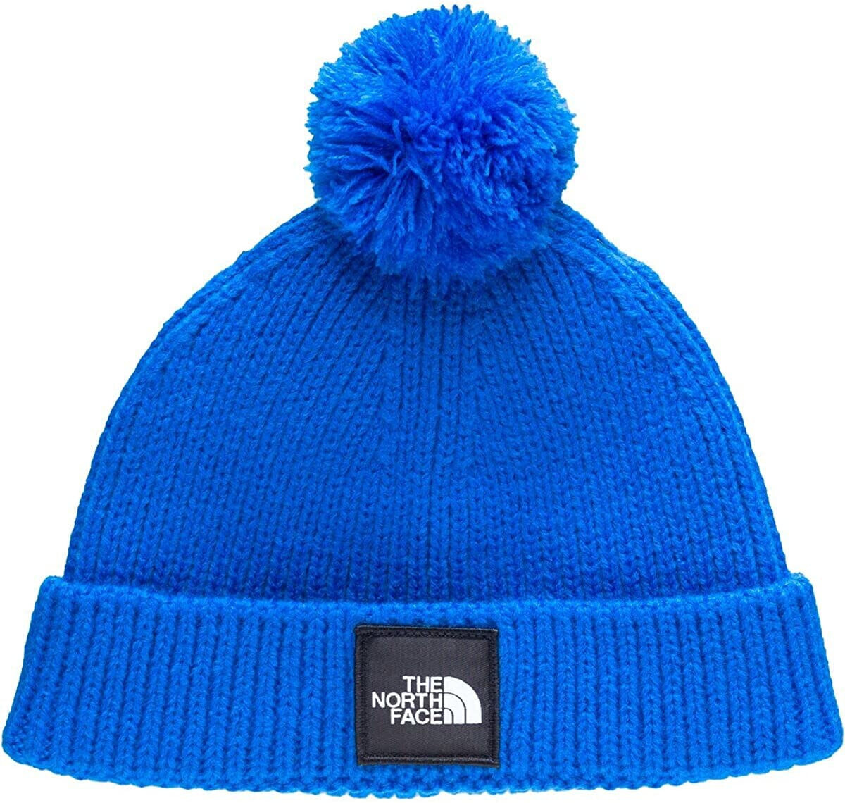 Мужская шапка красная вязаная The North Face Littles Box Logo Pom Winter Beanie Hat