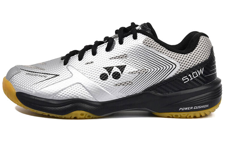 YONEX Power Cushion Badminton Shoes Unisex Low-Top Black Silver