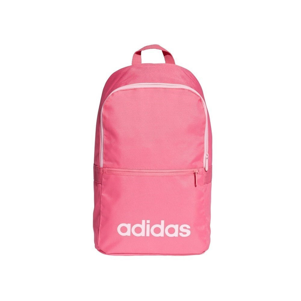 Женский спортивный рюкзак adidas логотип, одно отделение на молнии, спереди карман на молнии